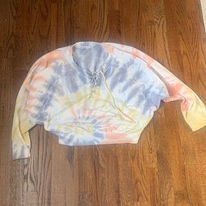 Young fabulous and broke tie dye top!